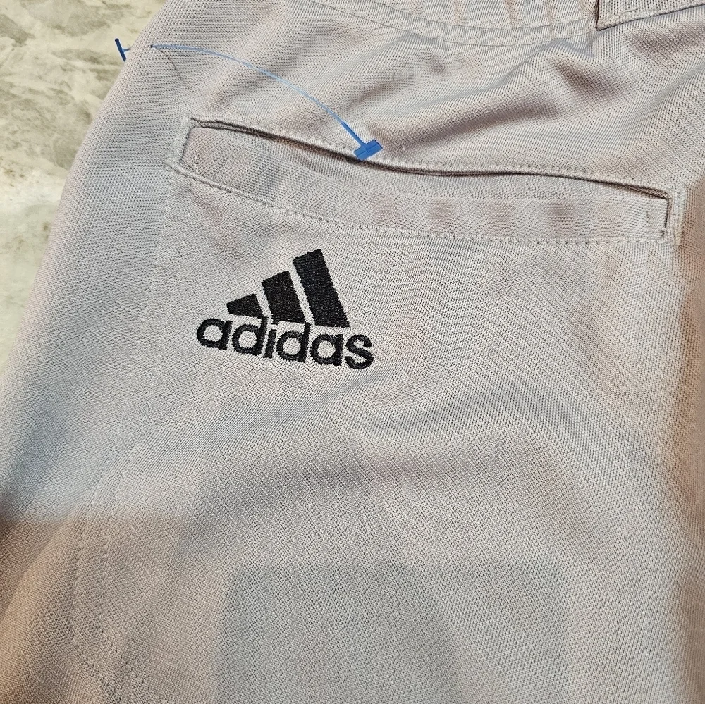 Adidas Baseball Pants Gray Black Stripe Men’s Medium Athletic Sports